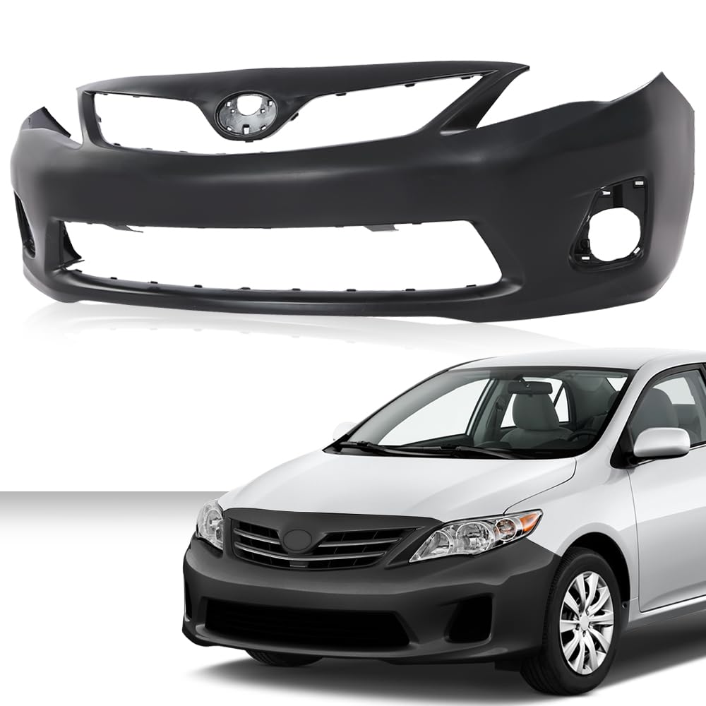 PIT66 Primed Front Bumper Cover Fit Toyota Corolla 2011-2013