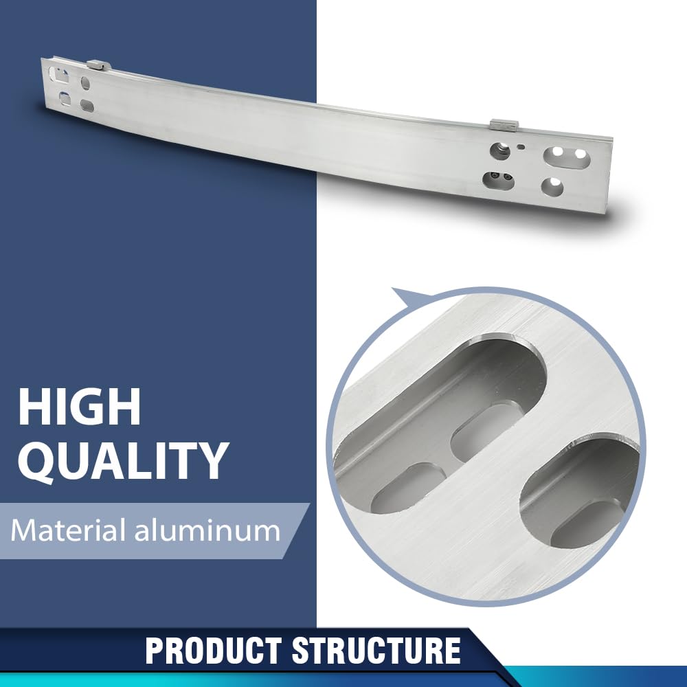 PIT66 Front Bumper Reinforcement Face Bar, TO1006221 Silver