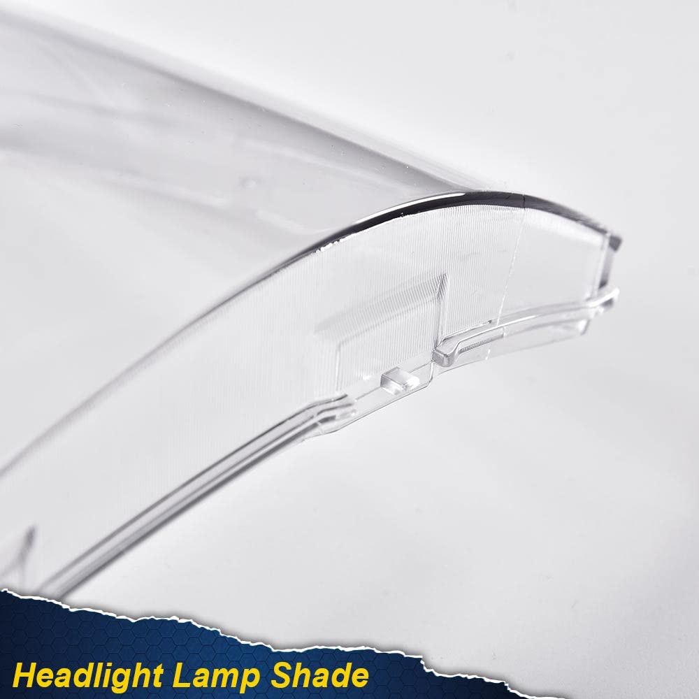 PIT66 Headlight Lens Cover, Compatible with 2007-2013 GMC Sierra 1500 2500HD 3500HD Clear