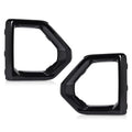 PIT66 Glossy Black Front Fog Light Outer Bezel Cover Set