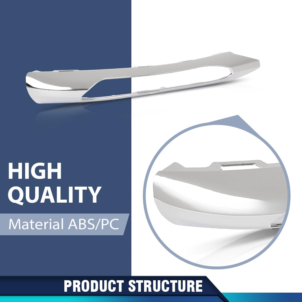 PIT66 Front Bumper Trim Left & Right Side, MB1033100, MB1032100 Silver