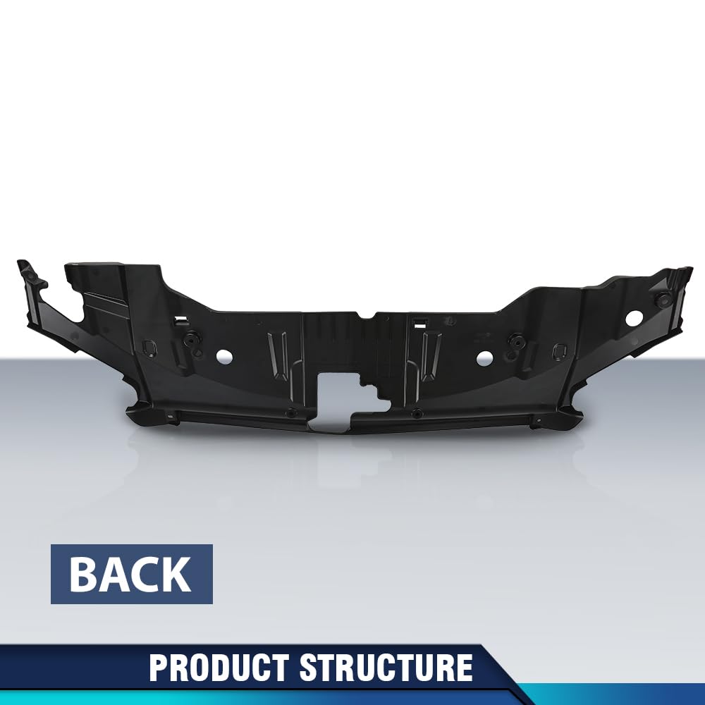 PIT66 Front Radiator Support Cover Compatible with Ford Mustang 2013-2014 DR3Z8C291AA, FO1224113 Black