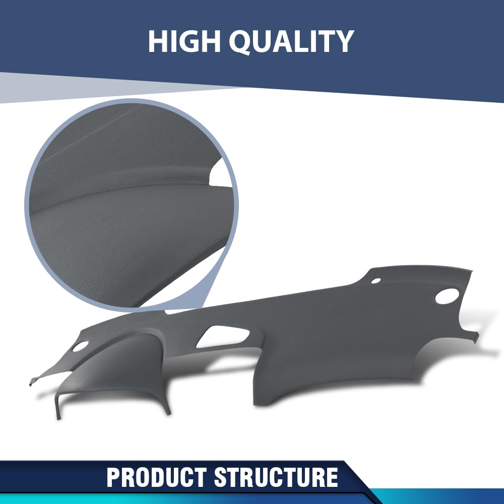 PIT66 TPE Dash Cover Fit 2004-2008 Acura TL Dash Cover 30-408LL Light Grey