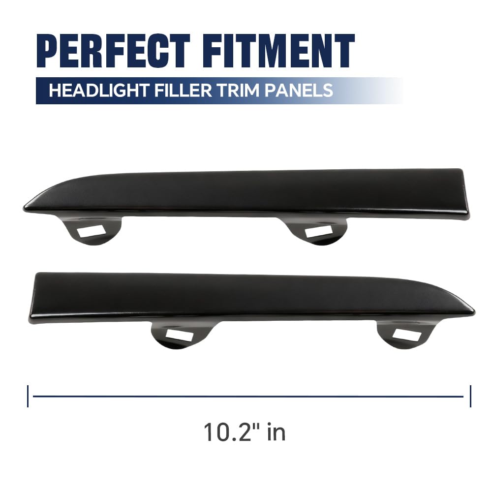 PIT66 Front Bumper Headlight Grille Filler, Fit 01-04 Toyota Tacoma 2WD/4WD