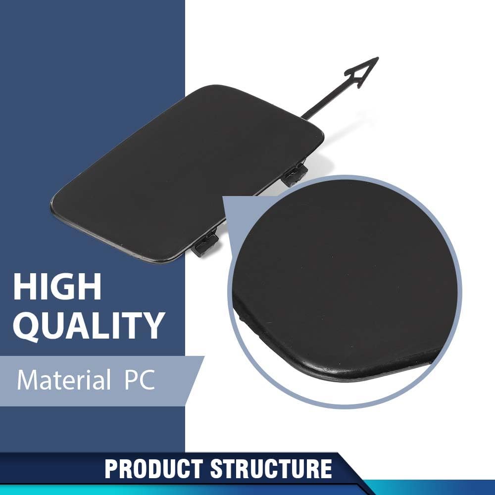 PIT66 Front Bumper Tow Hook Cover 4F0807441F PC Plastic