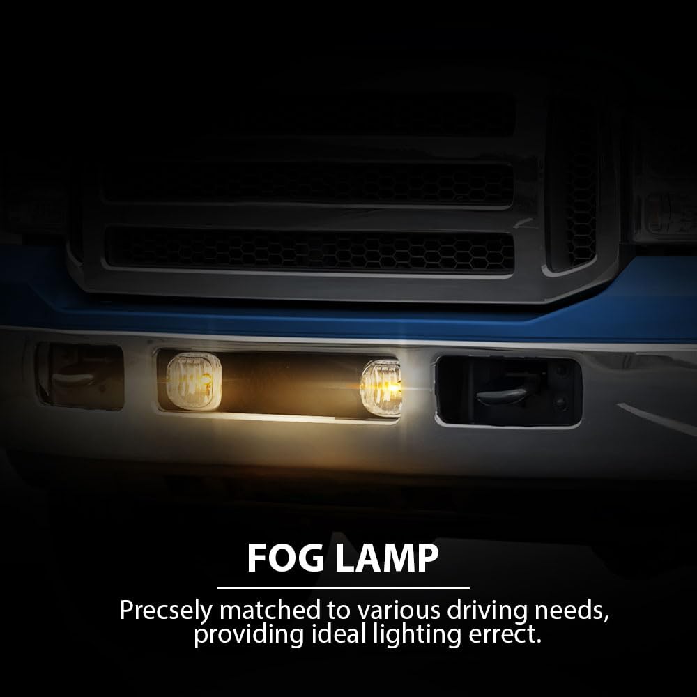 PIT66 Fog Lights Fit 2005-2007 Ford F250 F350 F450 F550 Super Duty