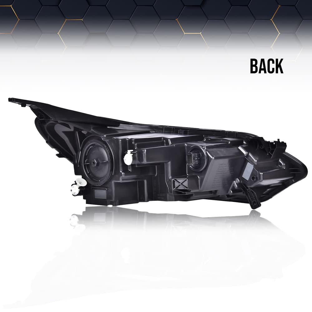 PIT66 LED DRL Headlights Assembly Headlamps Compatible with Chevy Equinox w/Factory Halogen Headlight 2018-2020(Not Fit w/Factory HID/Xenon Headlight Models) 84258448