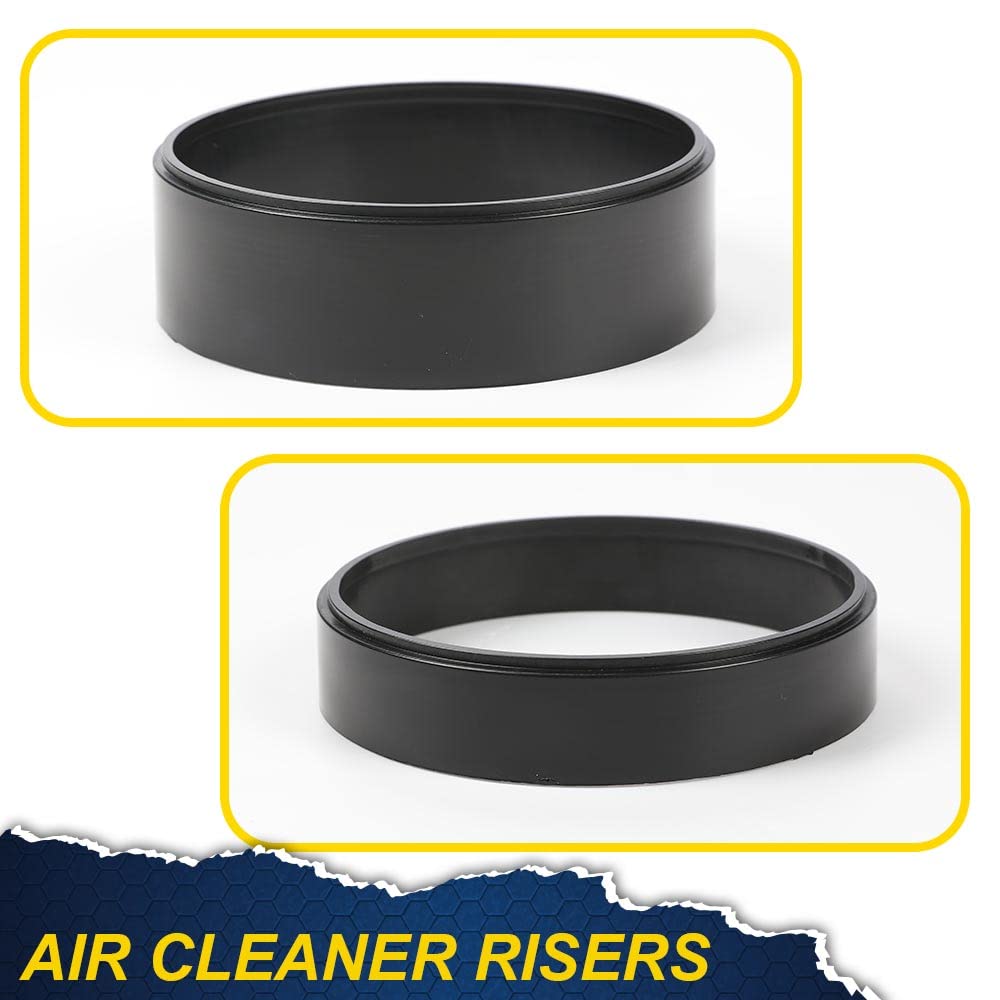 PIT66 4Pcs Air Cleaner Spacer Plastic, Black
