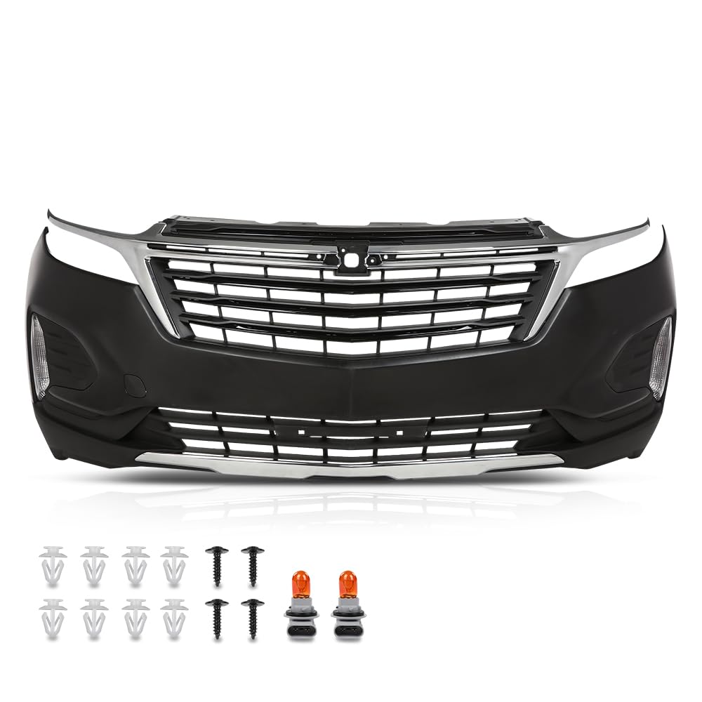 PIT66 Front Bumper Cover Grille Set Fit Chevy Equinox 2022-2023
