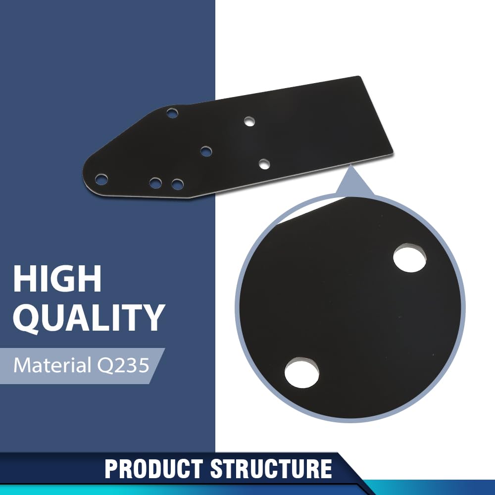 PIT66 Front Bumper Steel Reinforce Mount Brackets, Black