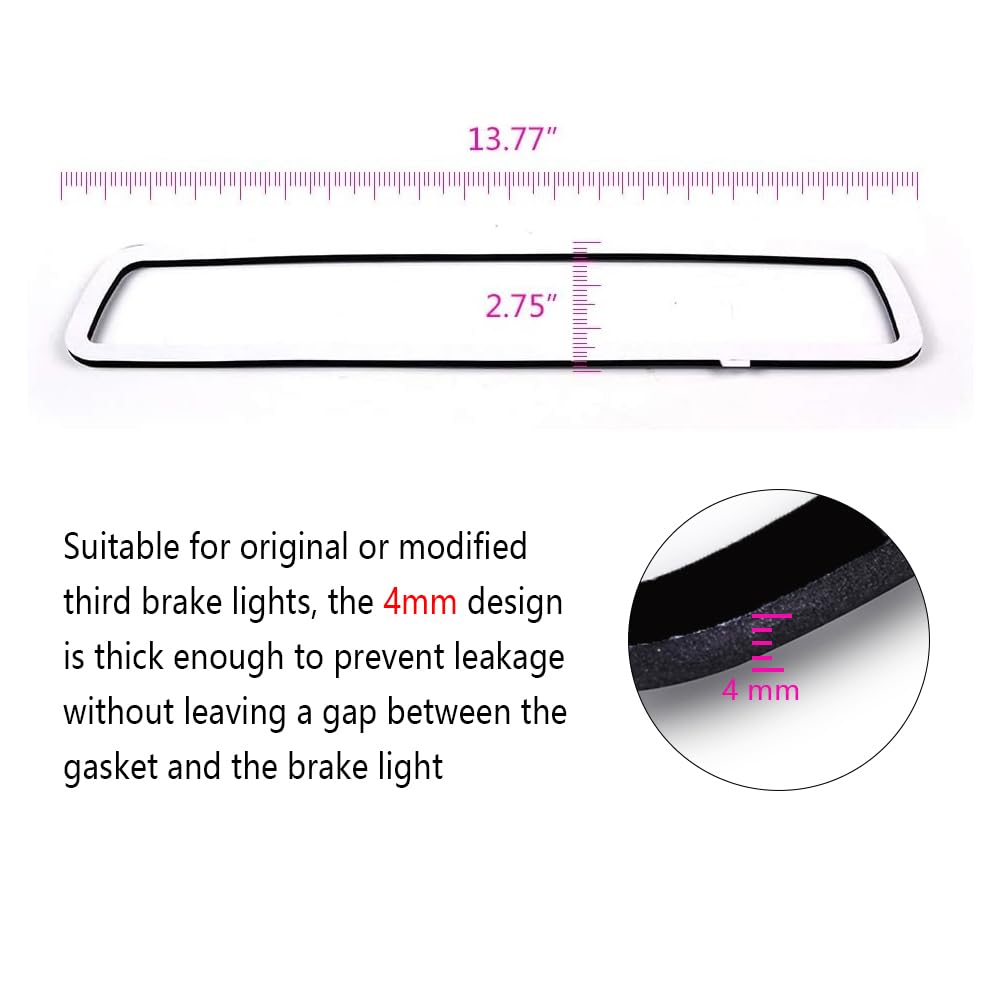 PIT66 Third Brake Light Gasket Seal, Compatible with Dodge RAM 1500 09-18/Compatible with Dodge RAM 2500 3500 10-18 Seal Replacement Foam Single Side Ultra Strong Adhesive