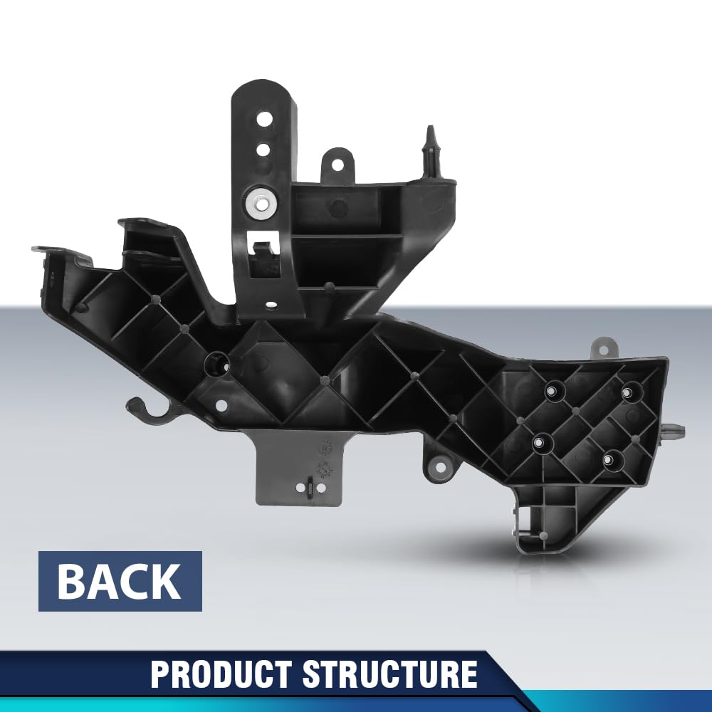 PIT66 Front Headlight Headlamp Bracket Driver Side Compatible with Jeep Grand Cherokee 2011-2013 5156135AA, CH2508106 Black