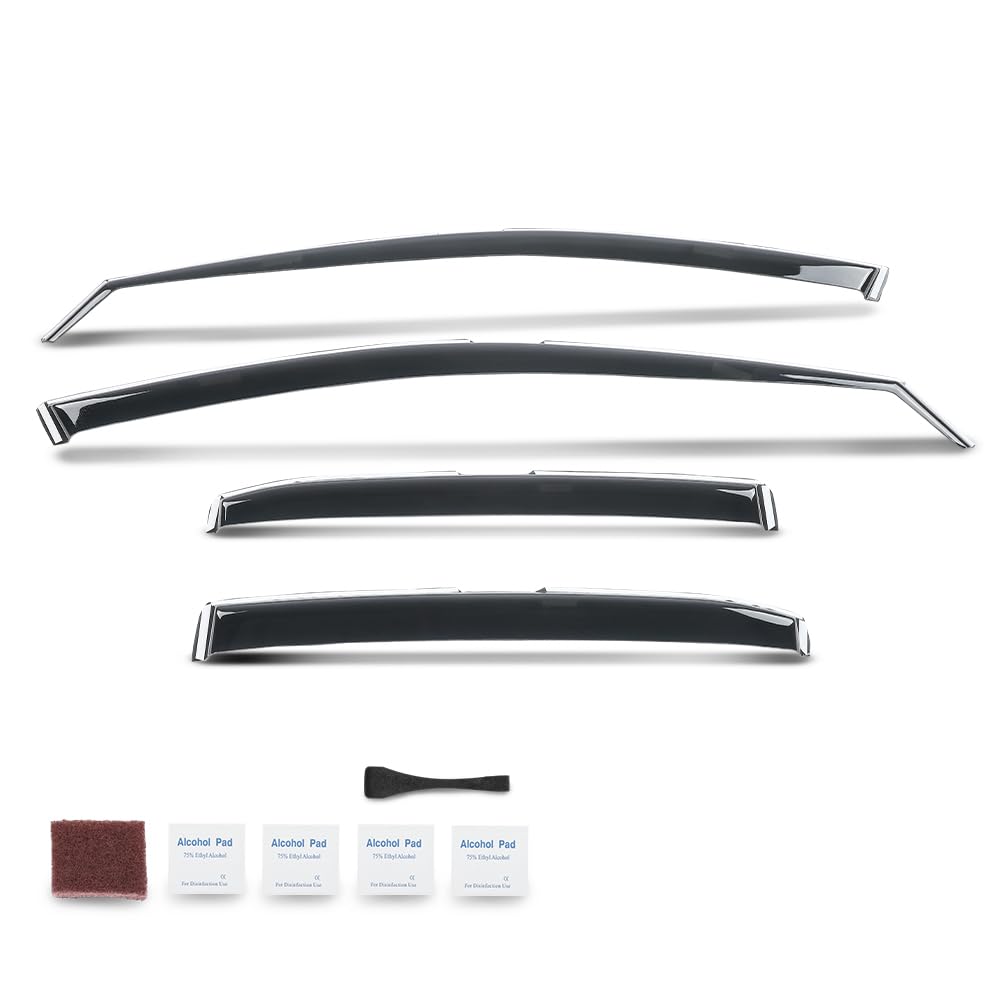 PIT66 in-Channel Ventvisor Window Deflectors Fit Toyota Camry 2018-2024