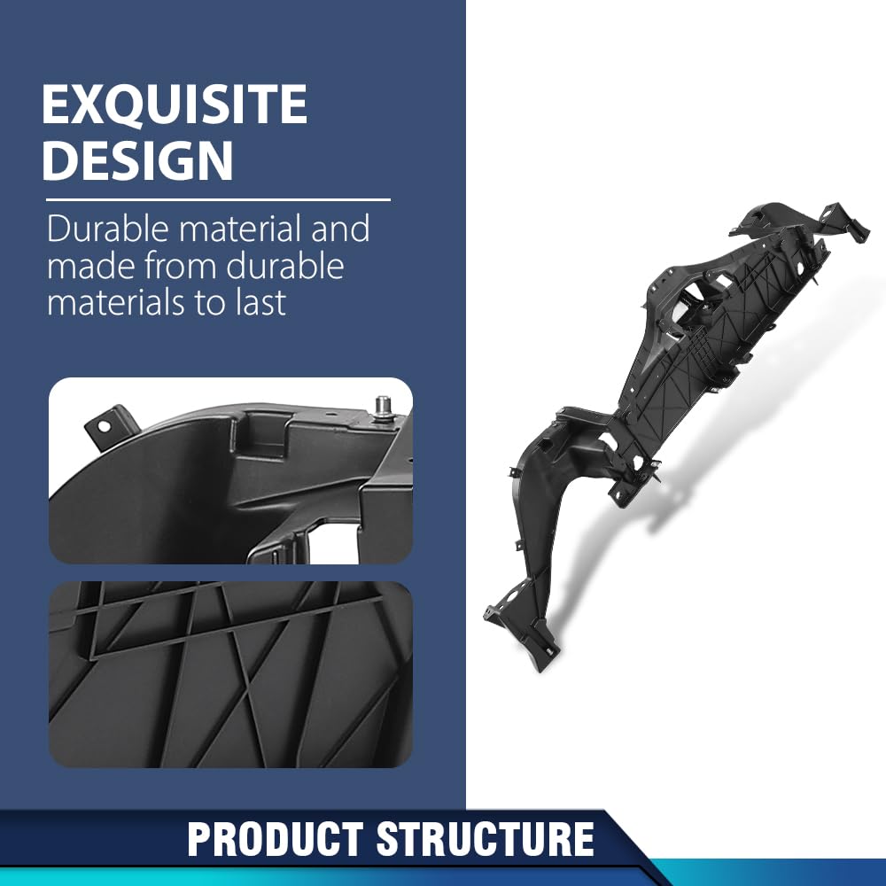 PIT66 Front Radiator Support Core Assembly Compatible with Lincoln MKZ 2013-2016 DP5Z16138E Black PP