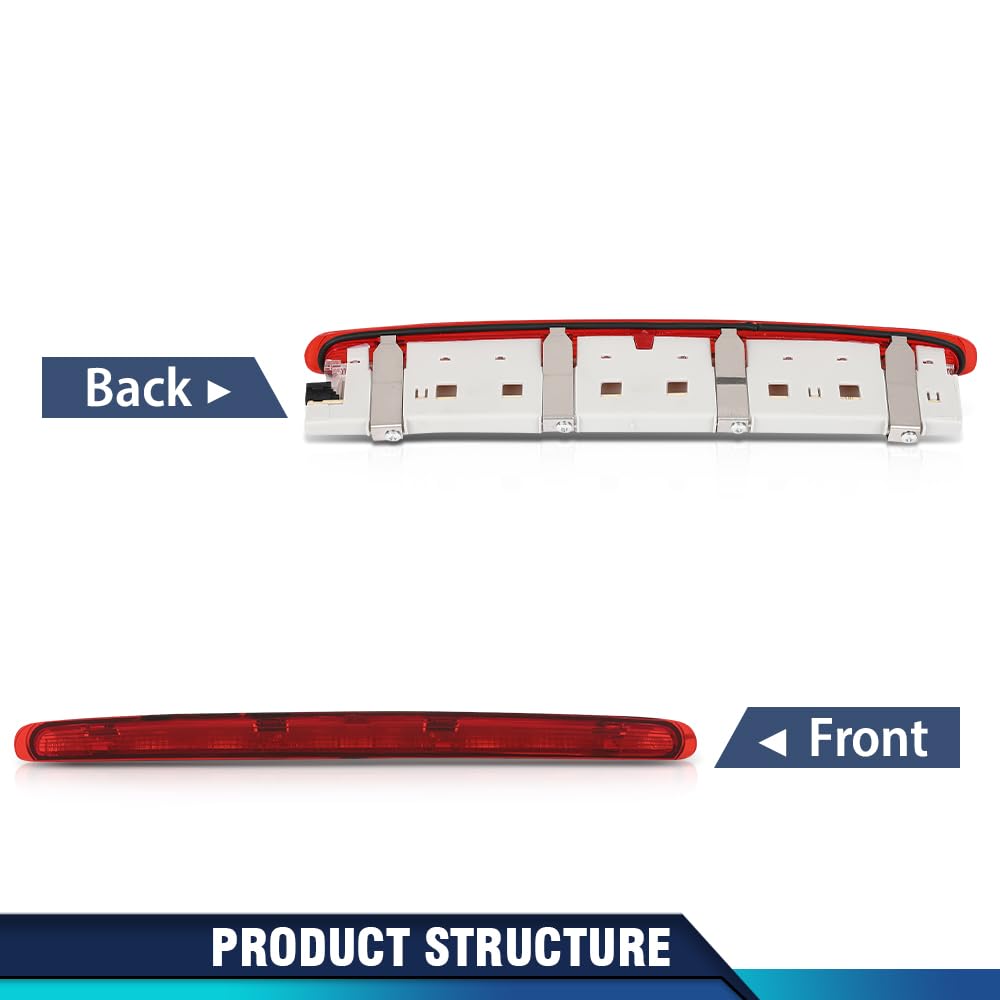 PIT66 3rd Brake Light Compatible with Benz X164 W251 V251 GL/R Class 2005-2012/Compatible with Benz GL450 2007-2012 A2518201156, 2518201156 Third Brake Light Red
