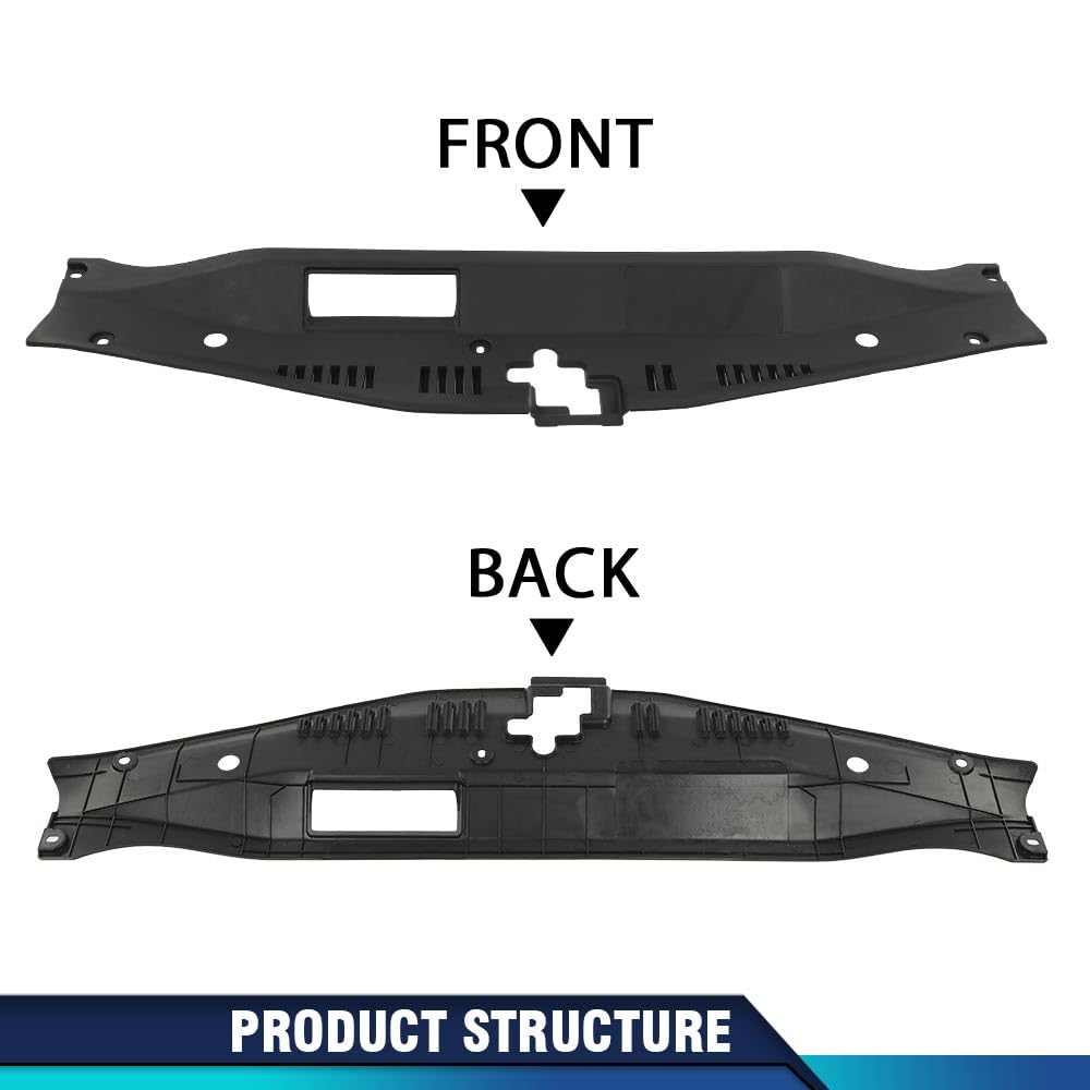 PIT66 Radiator Support Access Upper Top Cover Assembly Compatible with Toyota Camry 2018-2020 Black 5329506190, 53295-06190, 5329533130, 53295-33130, TO1224119