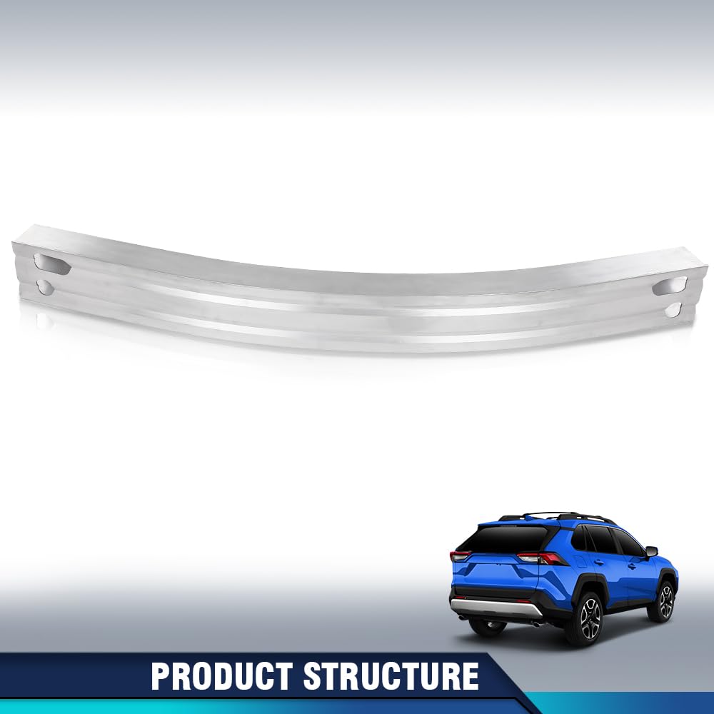 PIT66 Rear Bumper Reinforcement Impact Face Bar, TO1106234 Silver