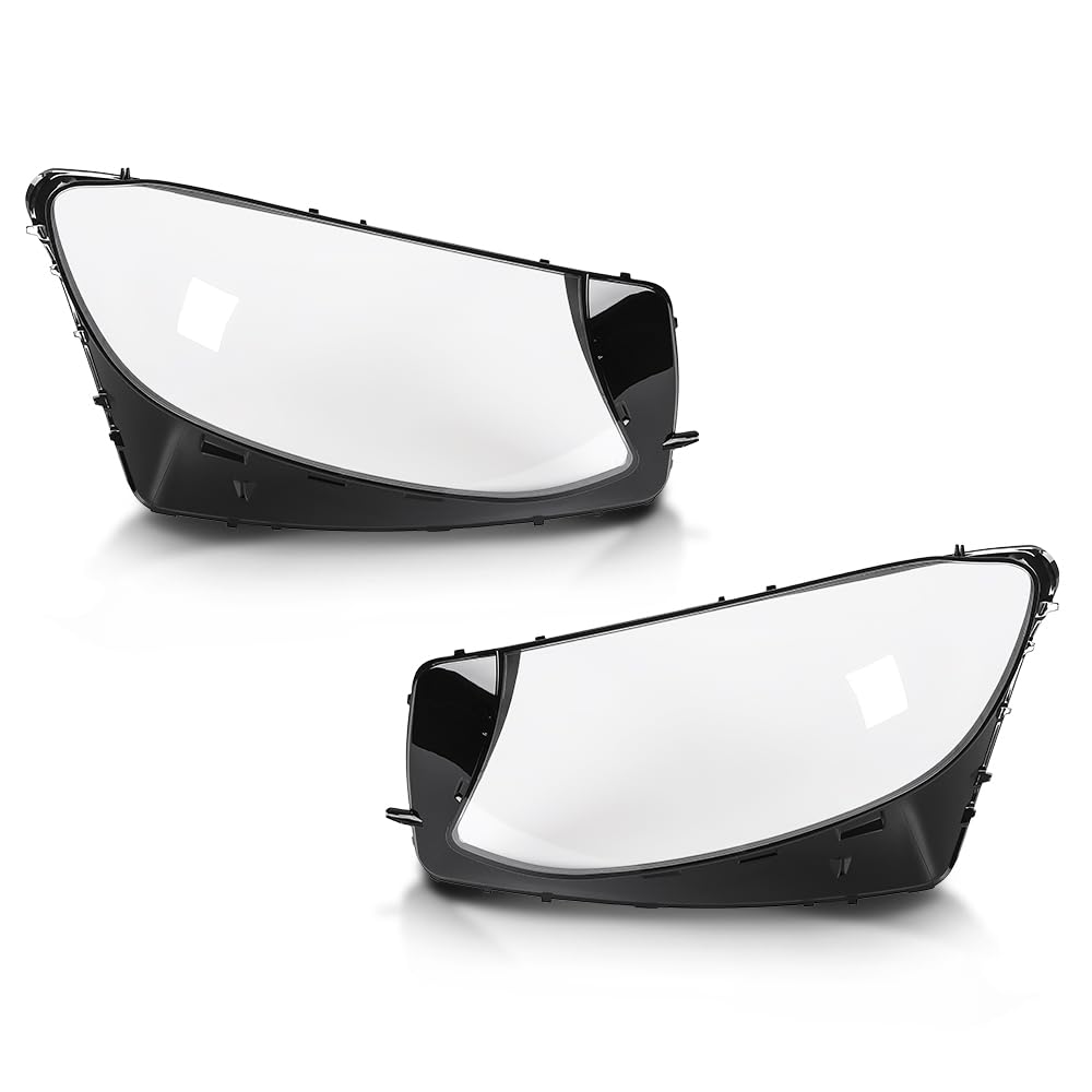 PIT66 Headlight Lens Covers Left & Right Side, Headlamp Lens Cover Clear
