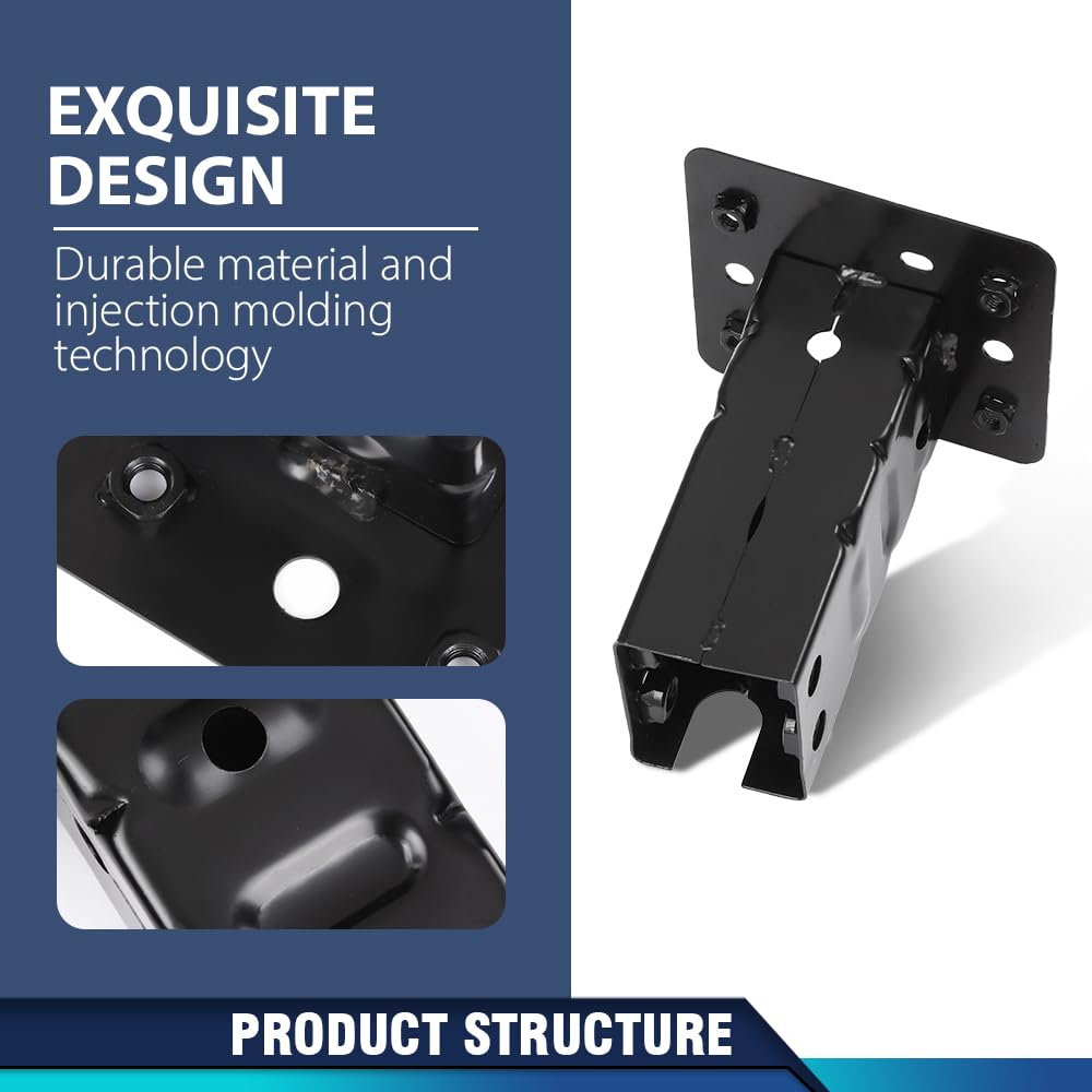 PIT66 Bumper Impact Bar Brackets Set Left & Right Side, Black