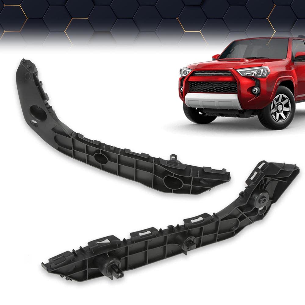 PIT66 Bumper Retainer Set Compatible with Toyota 4Runner 2014-2018 Front Plastic Primed 2PCS 5211535153, TO1043126, 5211635152, TO1042126
