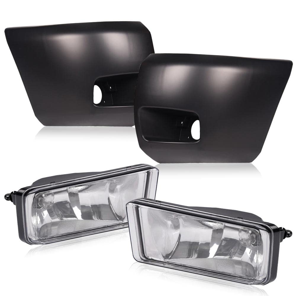 PIT66 Bumper End Caps & Fog Lights, Fit Chevy Silverado 1500 2007-2013