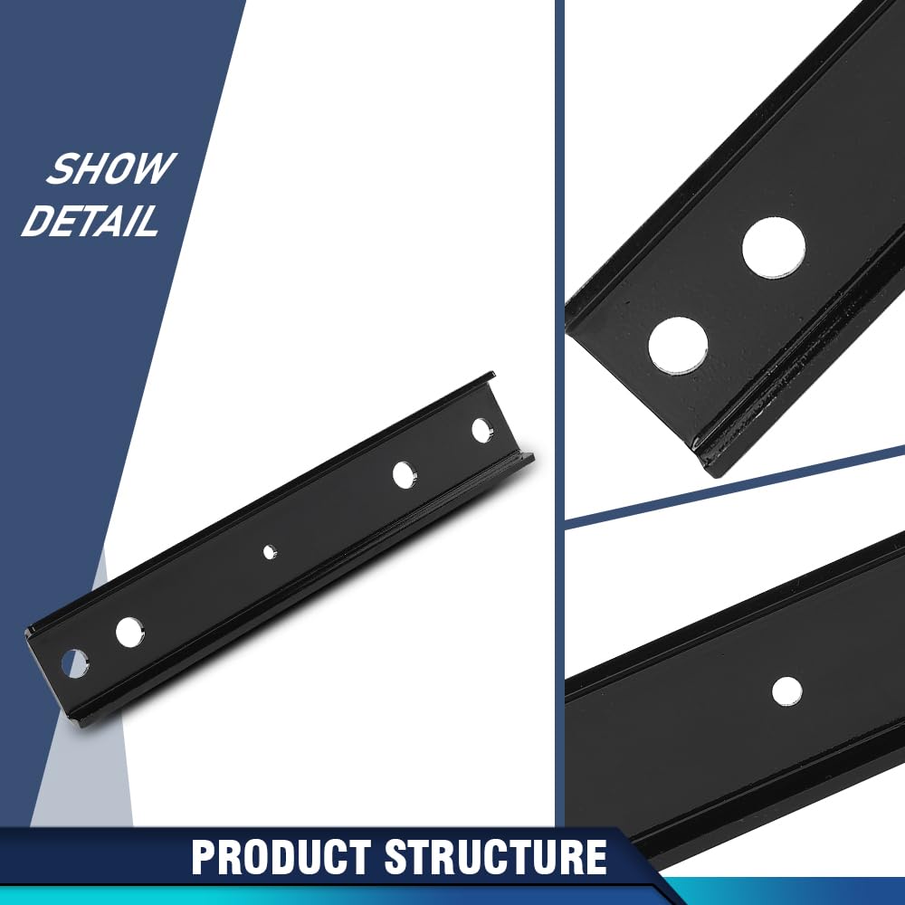 PIT66 Rear Bumper Mounting Brackets Pair F81Z17788AA, FO1166193 Black