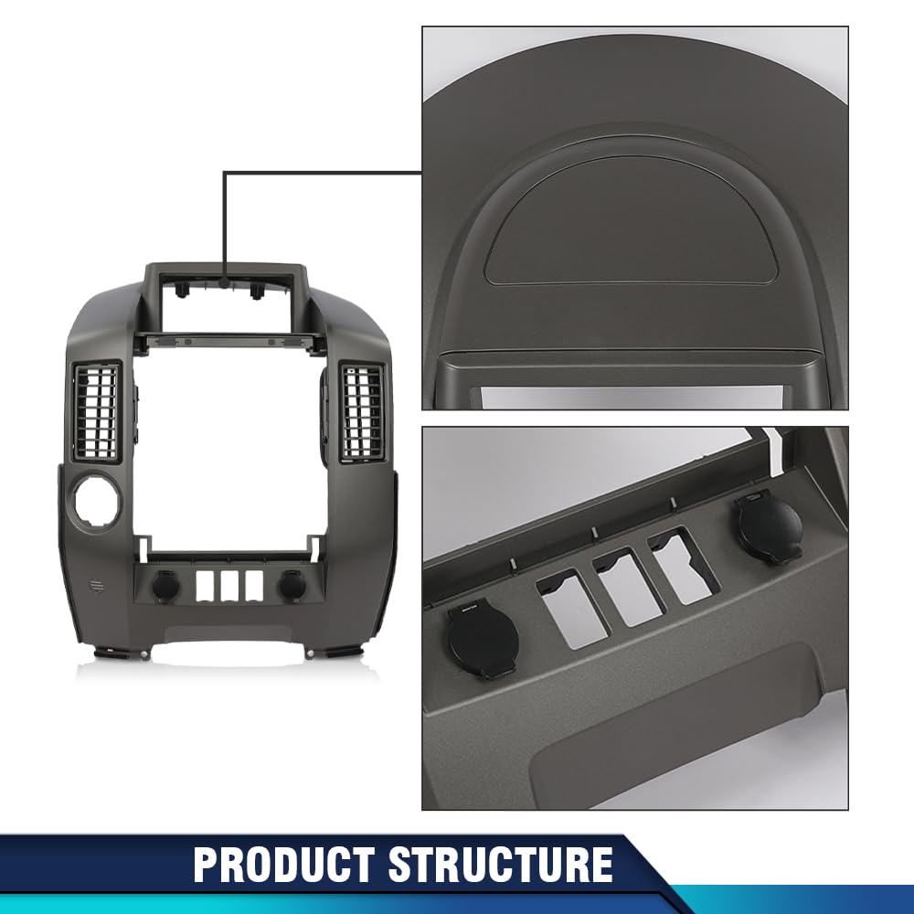 PIT66 Center Dash Bezel Panel Fit Nissan Titan SE XE Armada SE 2004-2006