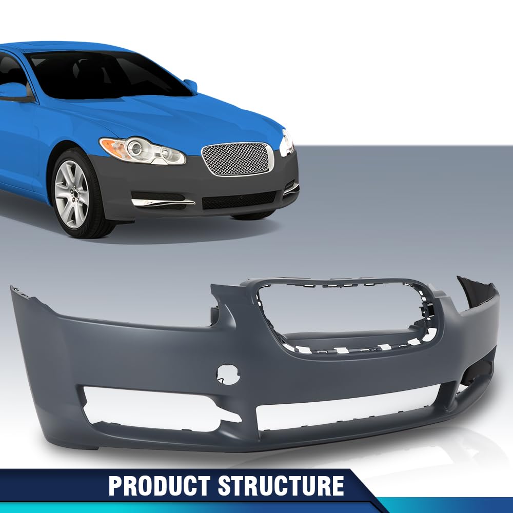 PIT66 Front Bumper Cover Plastic Fit Ja.gu.ar XF 2009-2011 8Cyl Engine