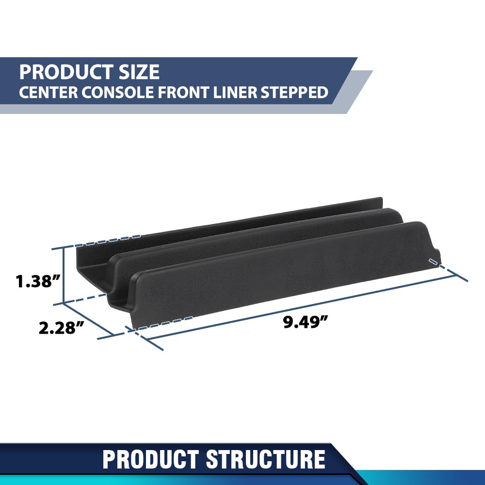 PIT66 Front Center Console Liner Trim Compatible with Chevy Silverado GMC Sierra 2014 2015 2016 2017 2018 2019 22781201