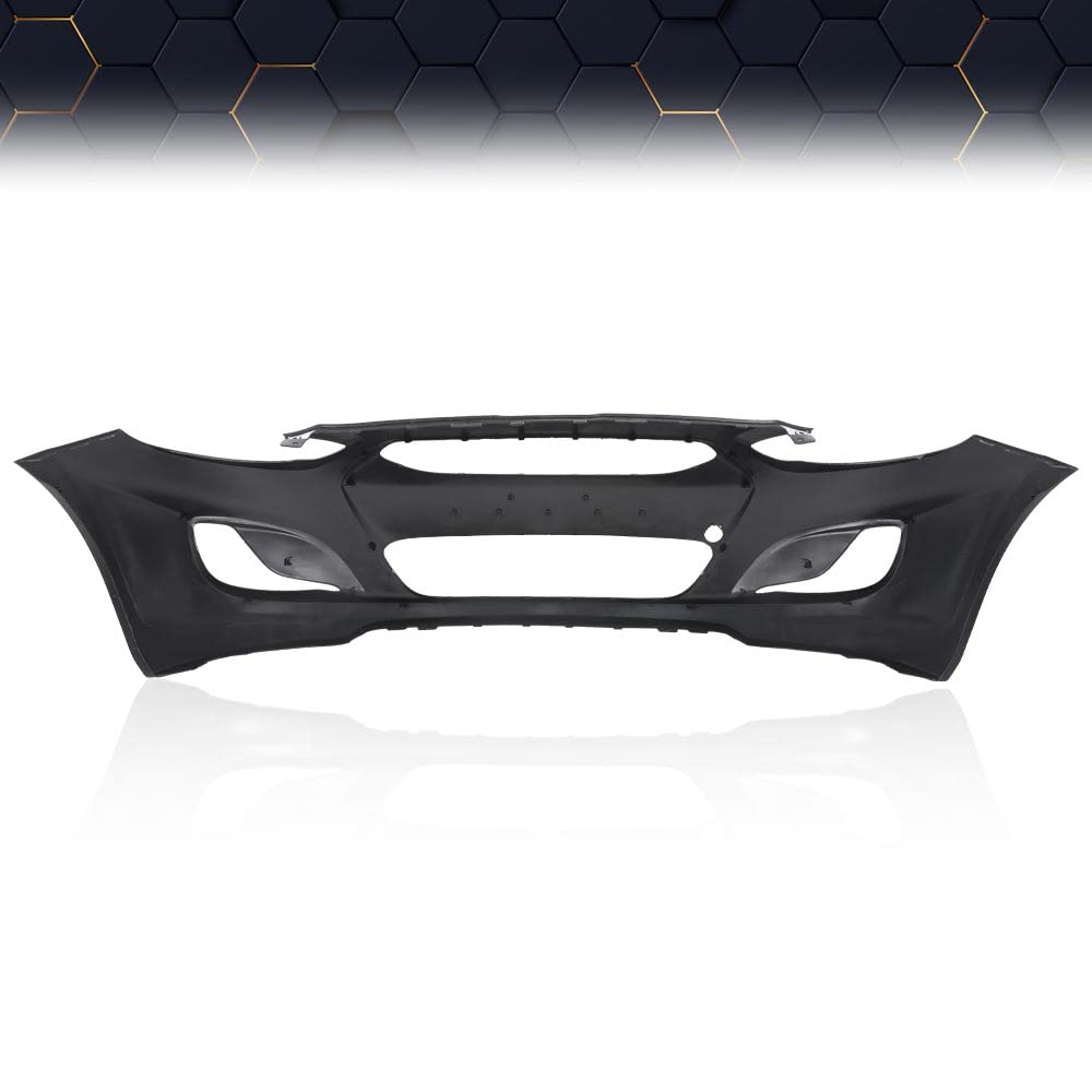 PIT66 Primed Front Bumper Cover Fit Hyun.dai Accent 2014-2017