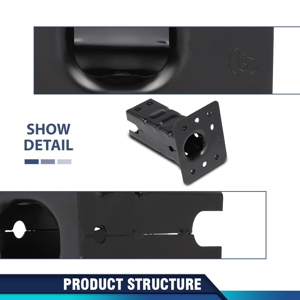 PIT66 Bumper Impact Bar Brackets Set Left & Right Side, Black