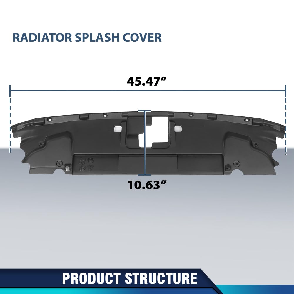 PIT66 Radiator Core Support Sight Shield Splash Cover Pane