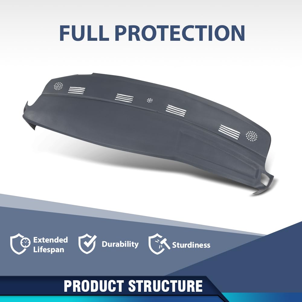 PIT66 Blue TPE Dash Dashboard Cover Fit Dodge Ram 1500 2500 3500 2002-2005