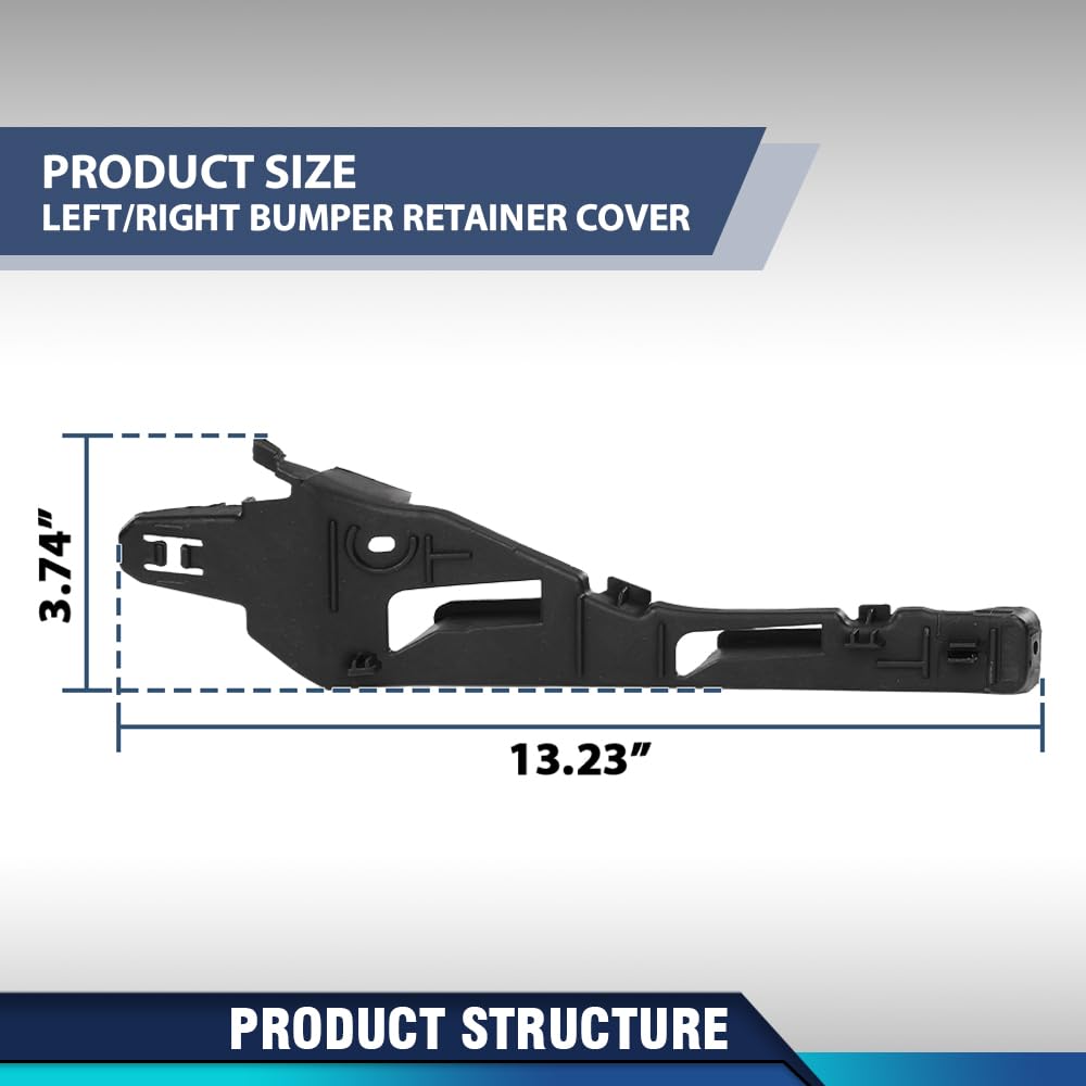 PIT66 Left ＆ Right Side Front Bumper Retainer Covers, PO1033103, PO1032103
