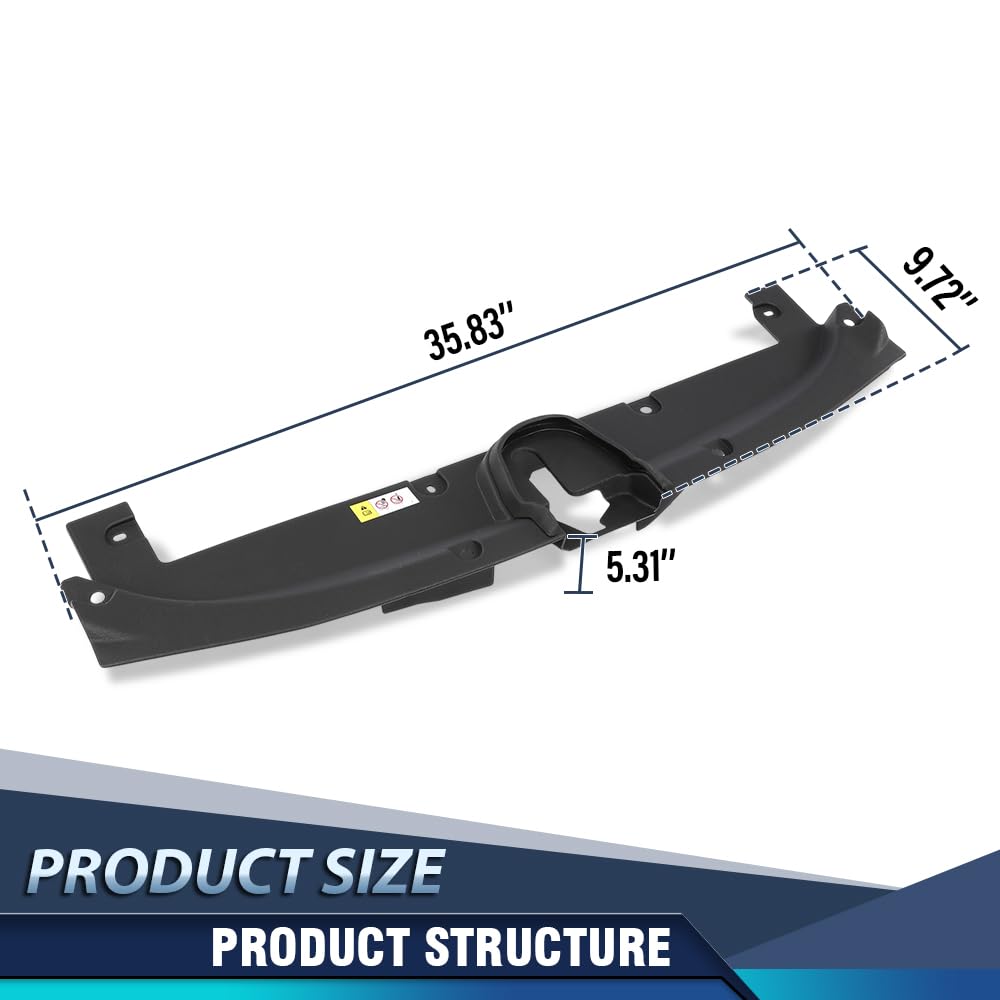 PIT66 Radiator Support Cover PP Black Fit Toyota Corolla 2019-2022