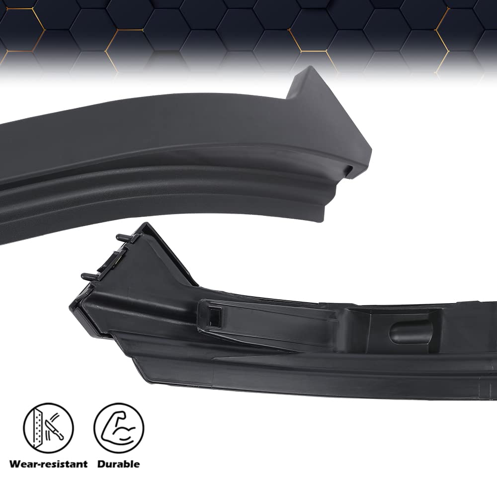 PIT66 Front Left & Right Side Bumper Trim Headlight Compatible with Dodge RAM 2500 3500 2010-2018 55372919AD