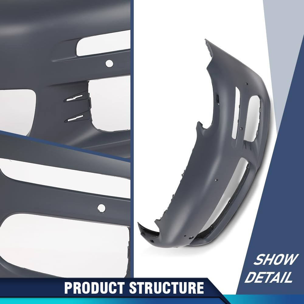 PIT66 Front Bumper Cover Fit Porsche Panamera 2014-2016 Black