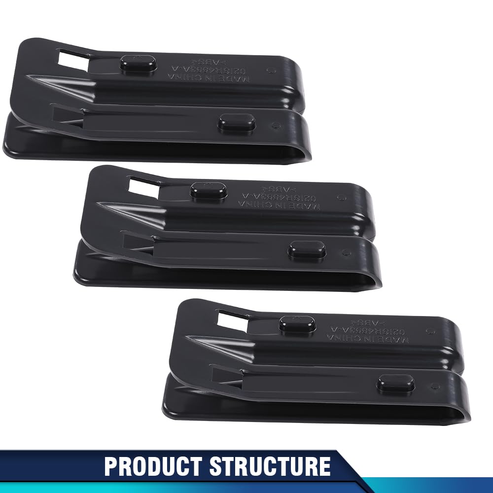 PIT66 Crew Rear Seat Bumper Cushion Bracket Repair Compatible with Chevy GMC Silverado Sierra 1500 2008-2013 (*2007 New Body Style Only) / 2500 3500 2008-2014 Crew Cab Models Only