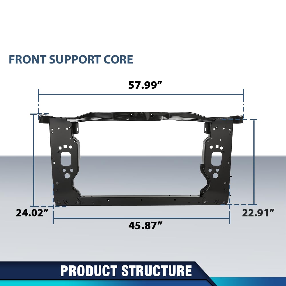 PIT66 Front Radiator Support, Black