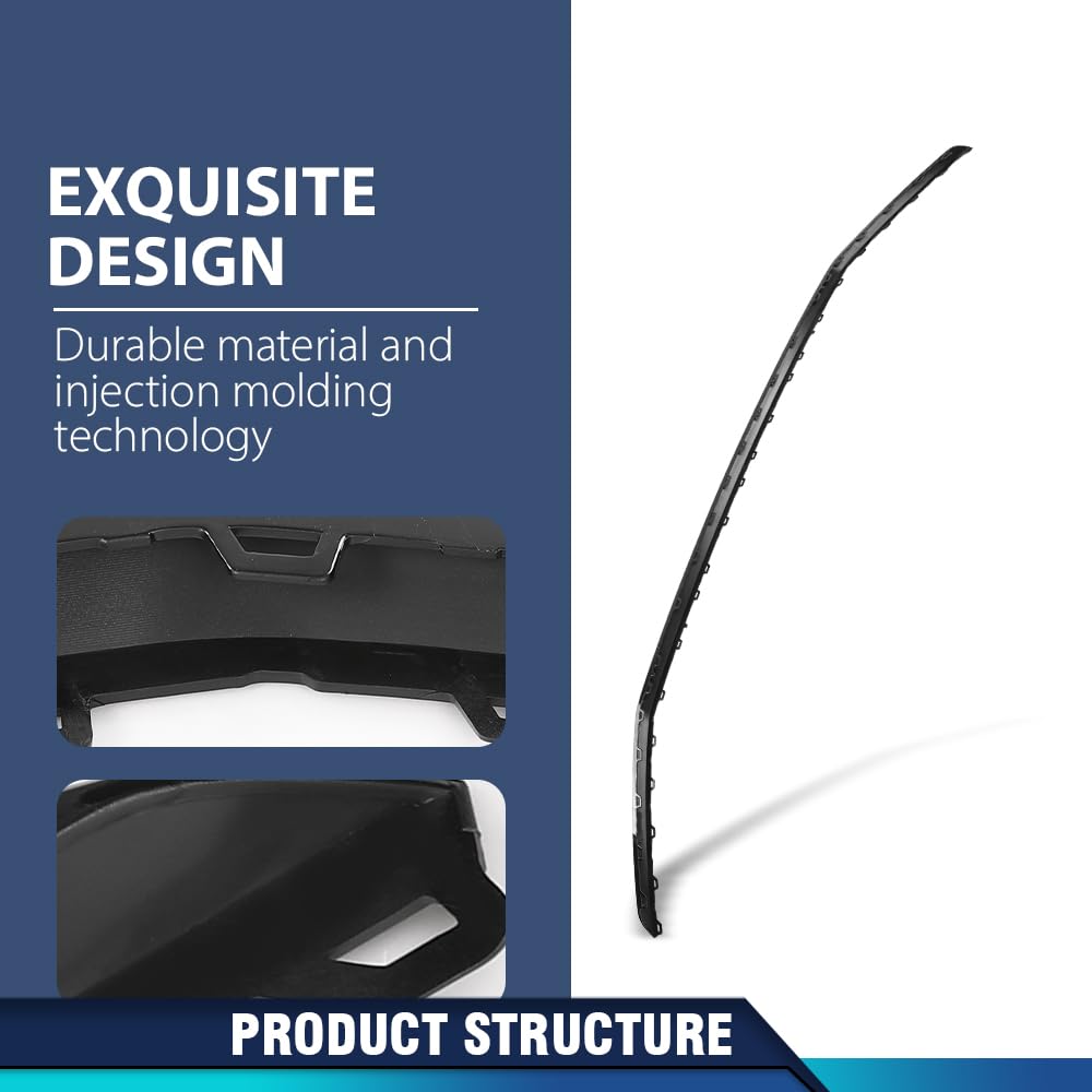 PIT66 Front Bumper Cover Molding Trim Impact Strip, AU8537659, 80A853765RN4