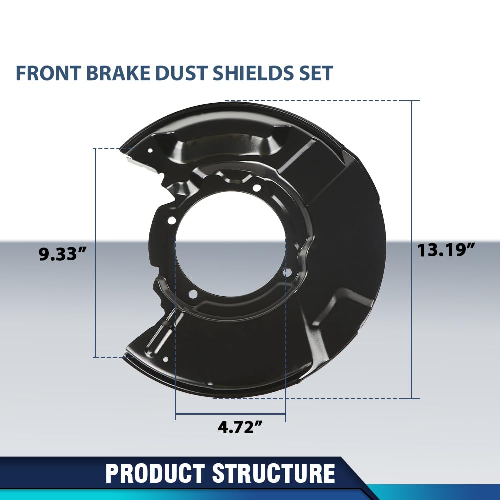 PIT66 Front Brake Dust Shields Set Fit Toyota 4Runner 1996-2002