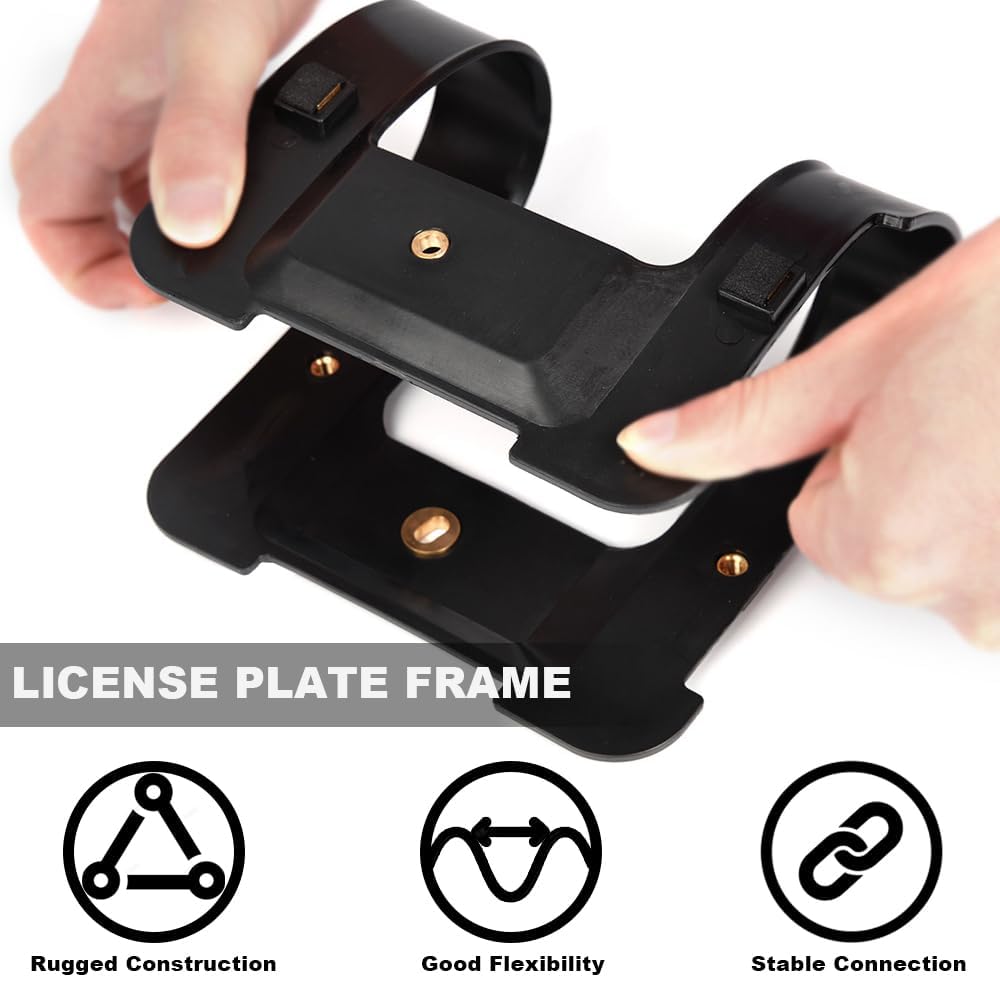 PIT66 License Plate Bracket Mount Kit w/Anti‑Theft Screws Fit Mini Cooper