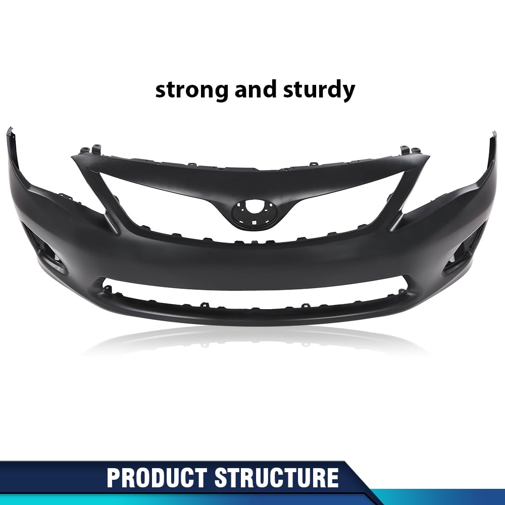 PIT66 Primed Front Bumper Cover Fit Toyota Corolla 2011-2013