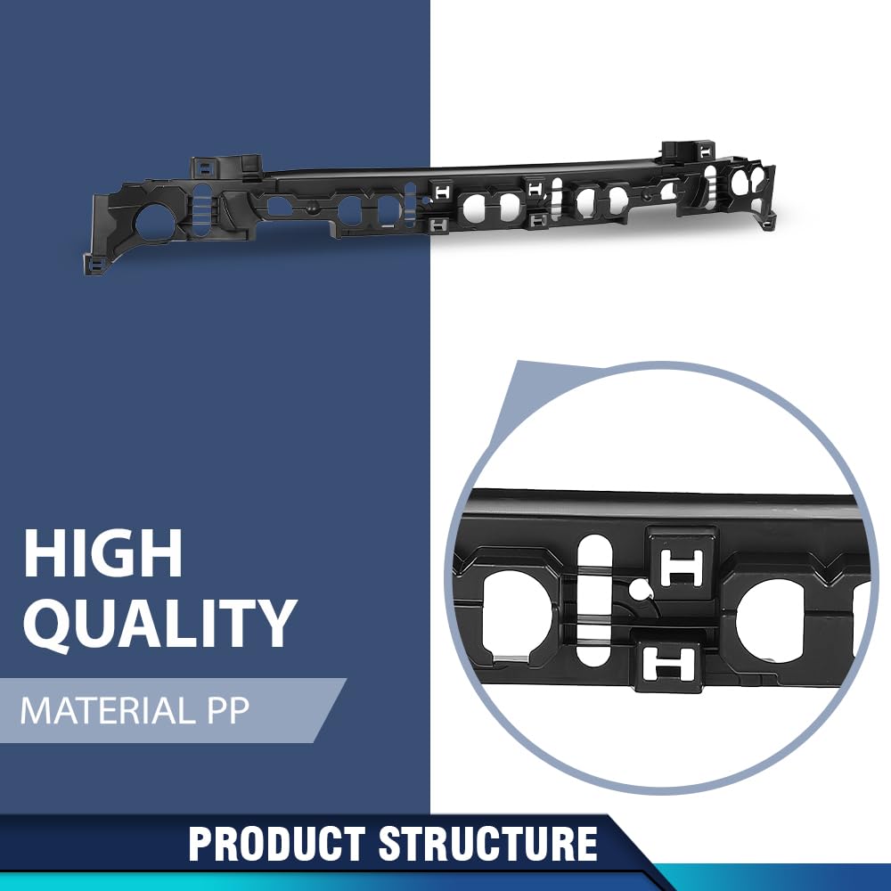 PIT66 Front Bumper Impact Absorber, FO1070199 Black
