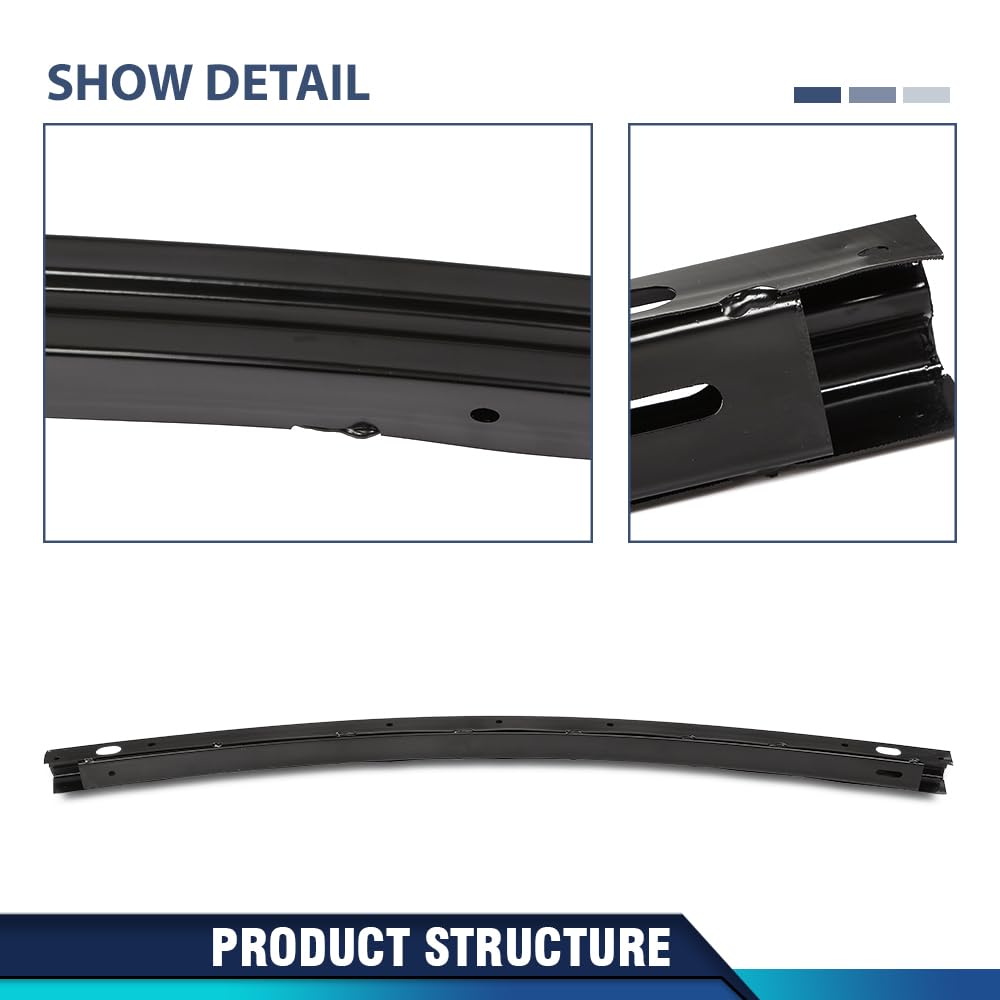 PIT66 Front Bumper ReinForcement, TO1007112 Iron Material Black Painted