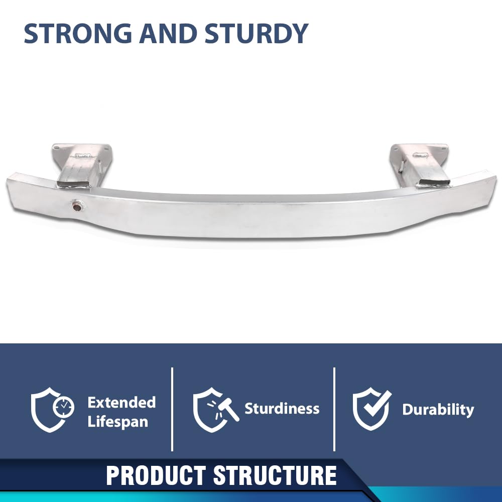 PIT66 Rear Bumper Impact Absorber Reinforcement Bar, CH1106220 Silver