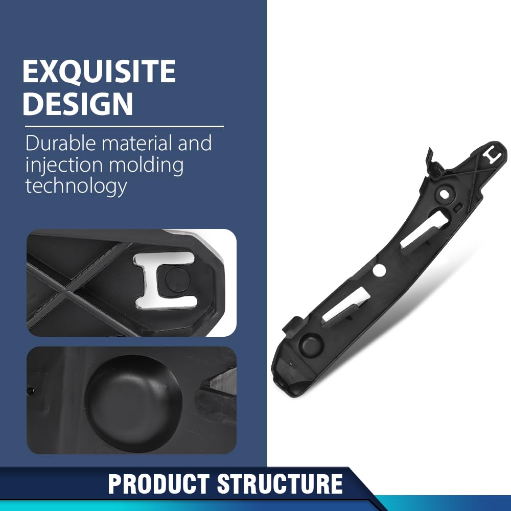 PIT66 Front Bumper Side Support Bracket Retainer, Black PP
