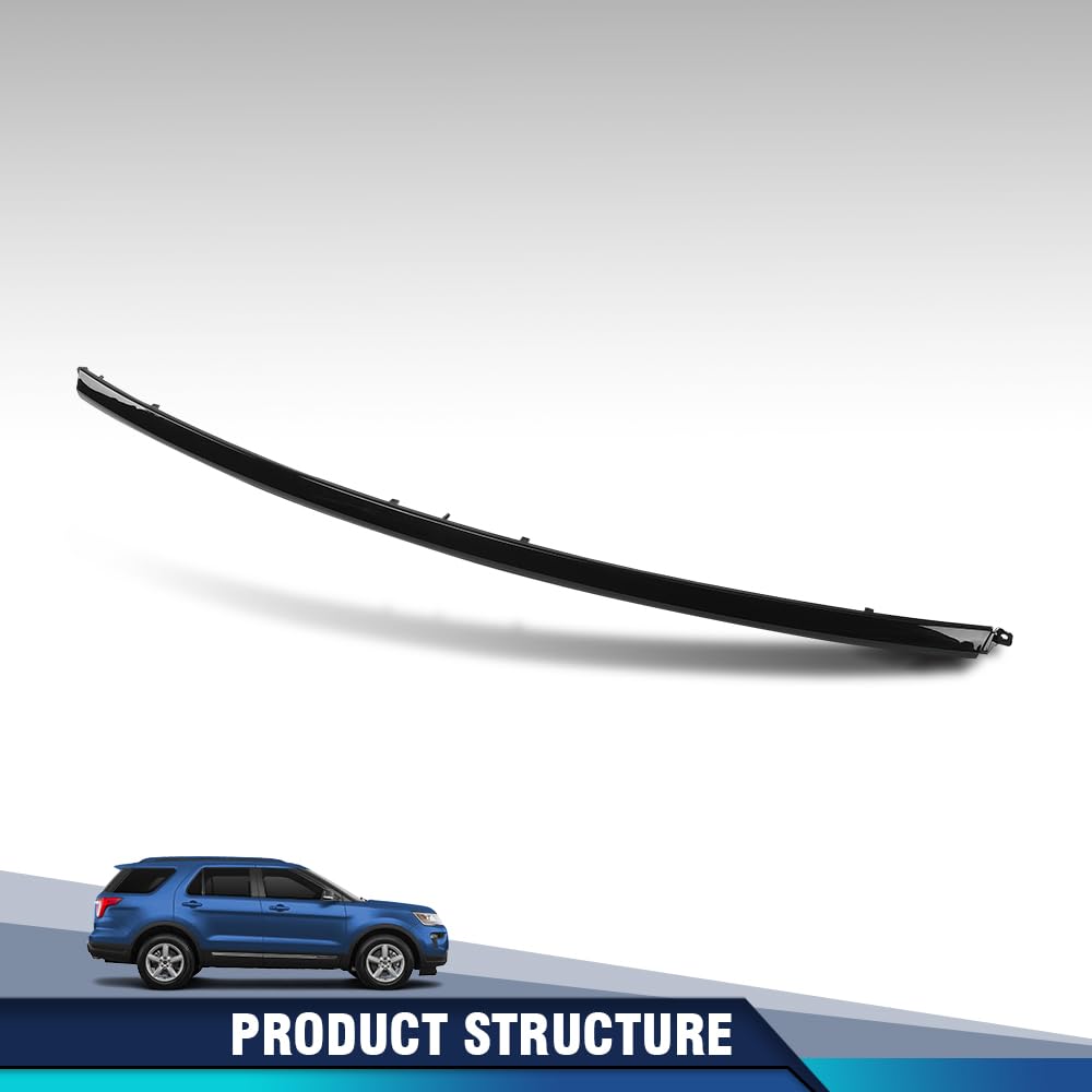 PIT66 Front Bumper Trim Molding, Black