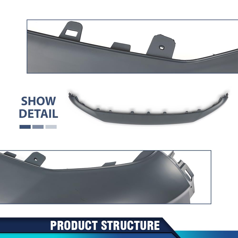 PIT66 Front Bumper Lower Cover Valance, Black