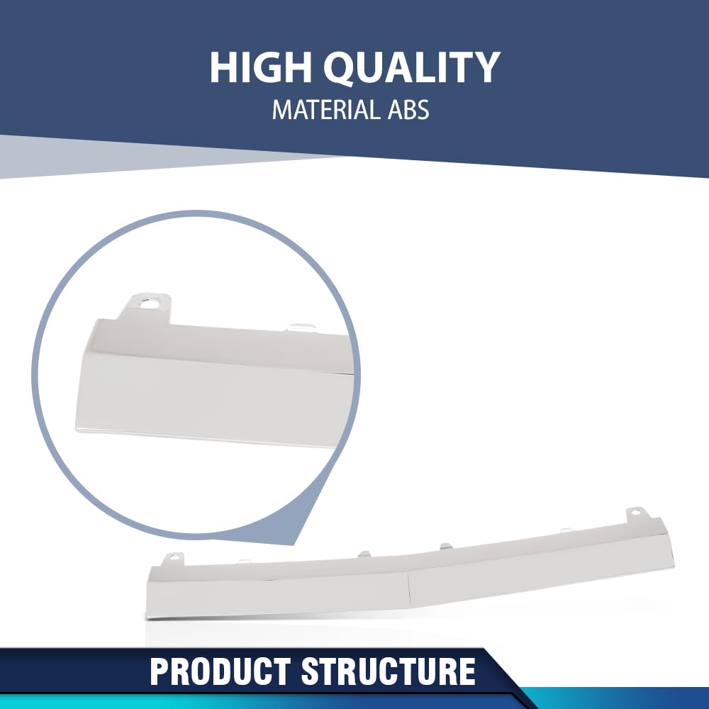 PIT66 Front Center Bumper Molding Trim, MB1044111 Silver